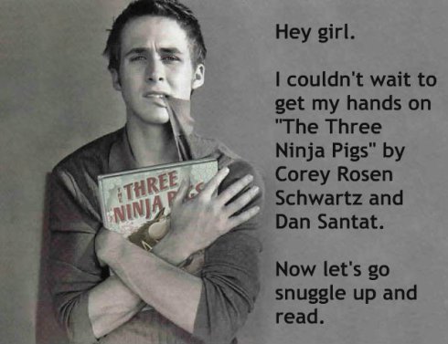 ryanholdingthreeninjapigs